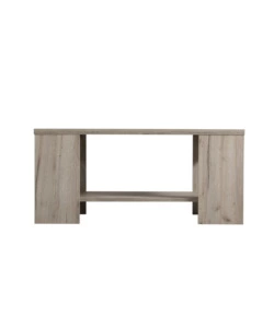 TAVOLINO DA CAFFE' CON RIPIANO IN QUERCIA, 90,5X50,5X41,5 CM